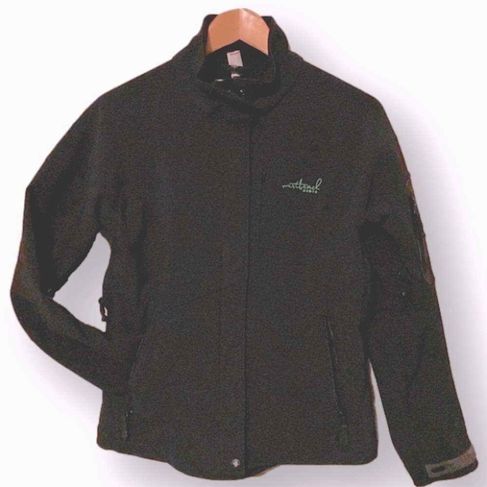 🎈$10 add on. West BEACH. Black fleece lined shell jacket